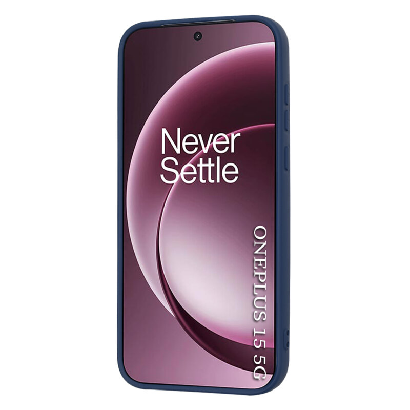Husa silicon OnePlus 15 Techsuit SoftFlex, bleumarin