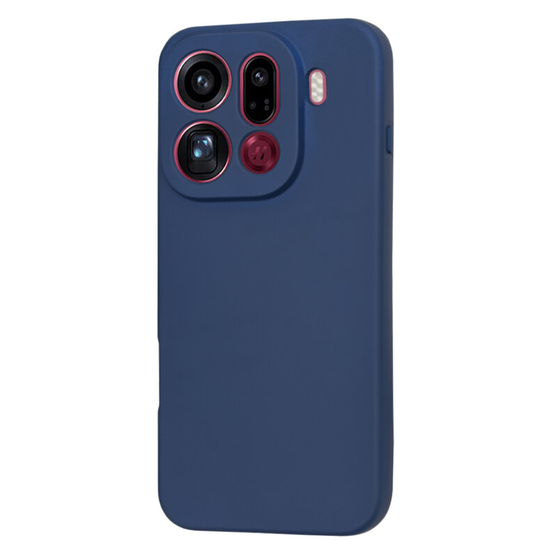 Husa silicon Oppo Find X9 Pro Techsuit SoftFlex, bleumarin
