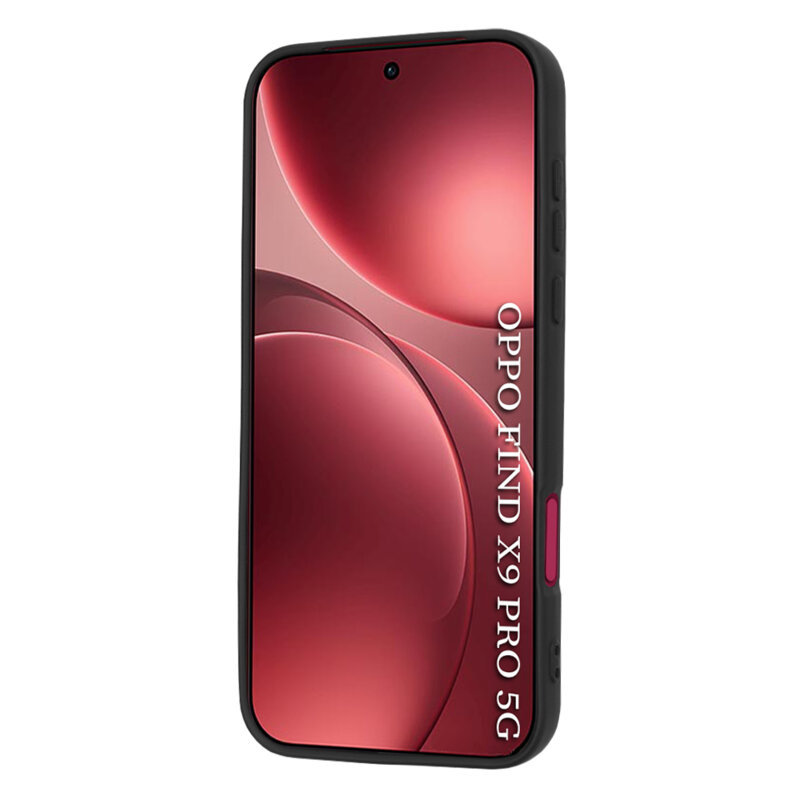 Husa silicon Oppo Find X9 Pro Techsuit SoftFlex, negru