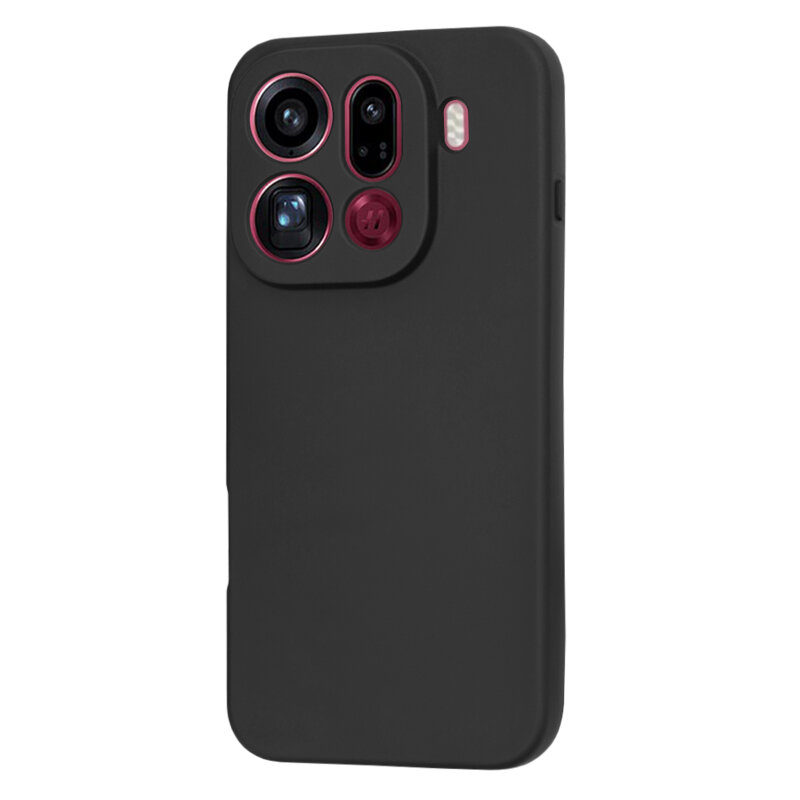 Husa silicon Oppo Find X9 Pro Techsuit SoftFlex, negru