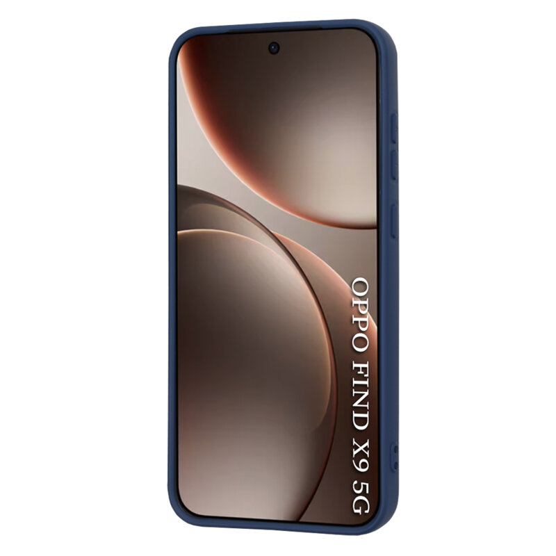 Husa silicon Oppo Find X9 Techsuit SoftFlex, bleumarin