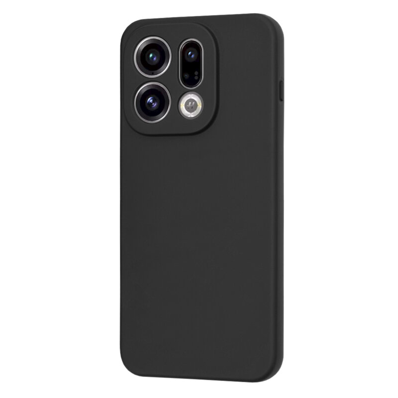 Husa silicon Oppo Find X9 Techsuit SoftFlex, negru