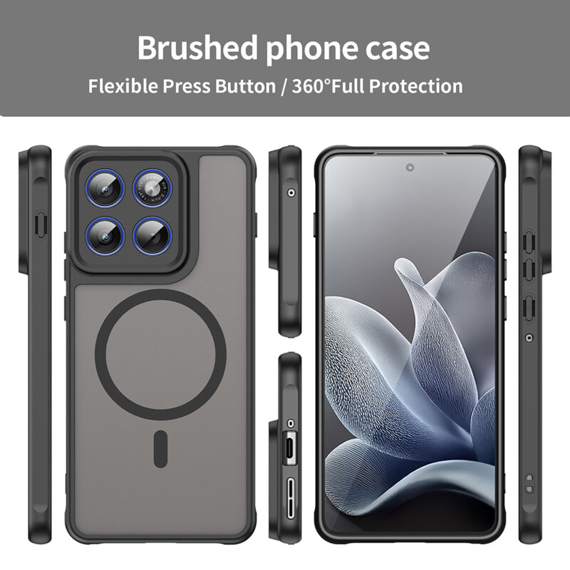 Husa Motorola Edge 70 Techsuit HaloFrost II MagSafe, negru