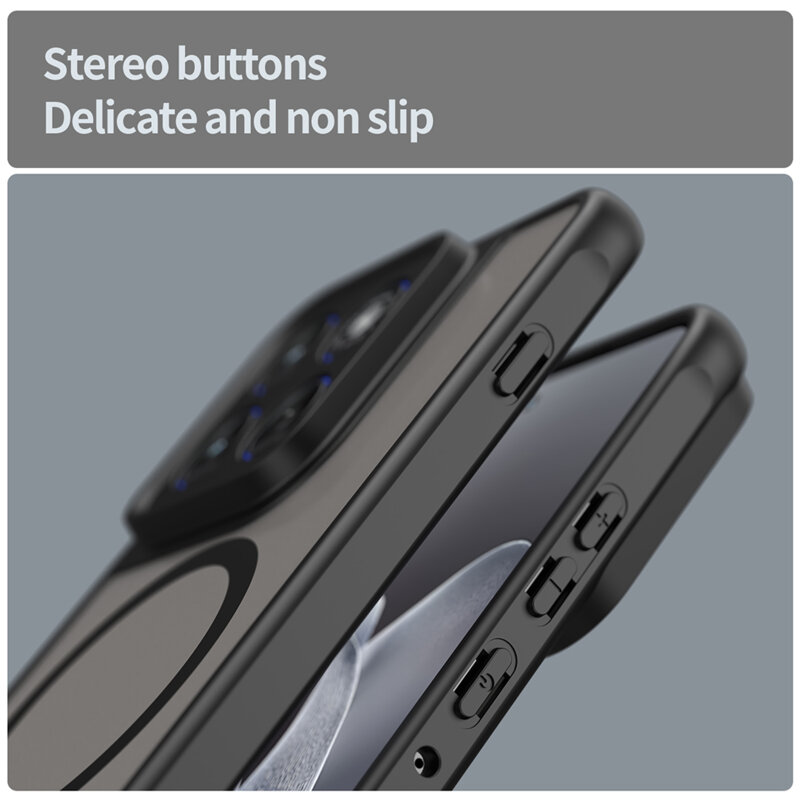 Husa Motorola Edge 70 Techsuit HaloFrost II MagSafe, negru