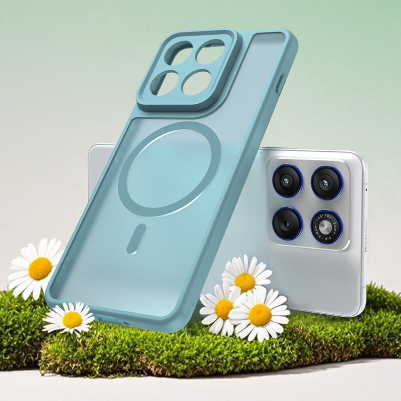 Husa Motorola Edge 70 Techsuit HaloFrost II MagSafe, verde menta