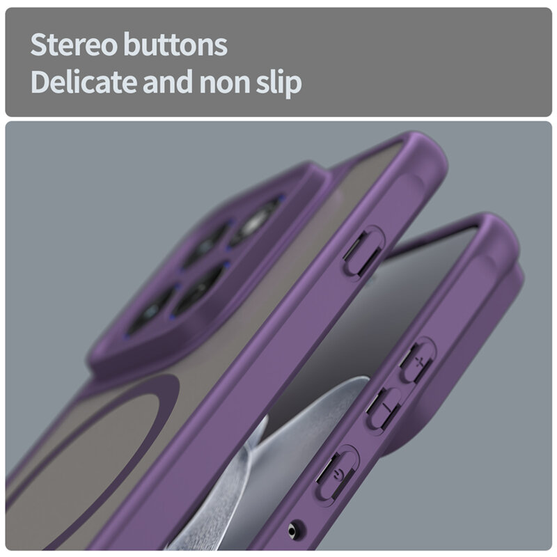 Husa Motorola Edge 70 Techsuit HaloFrost II MagSafe, mov