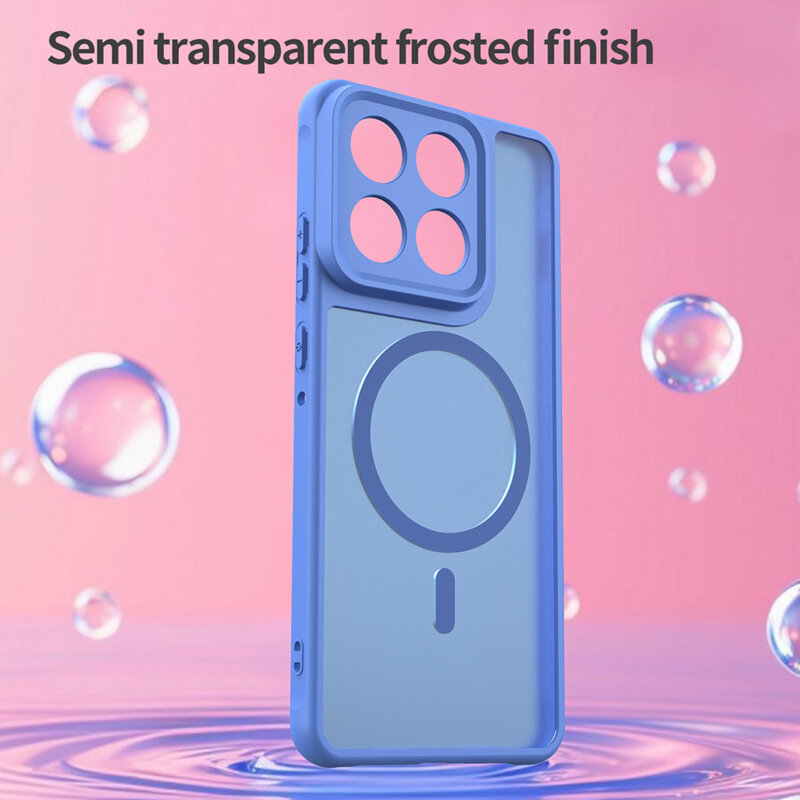 Husa Motorola Edge 70 Techsuit HaloFrost II MagSafe, albastru