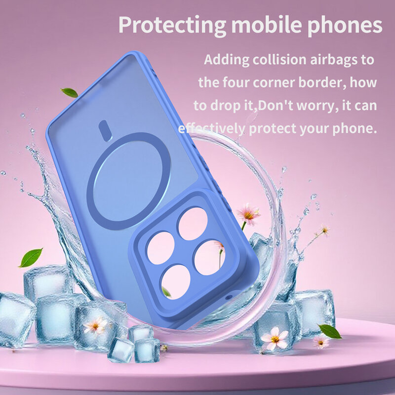 Husa Motorola Edge 70 Techsuit HaloFrost II MagSafe, albastru