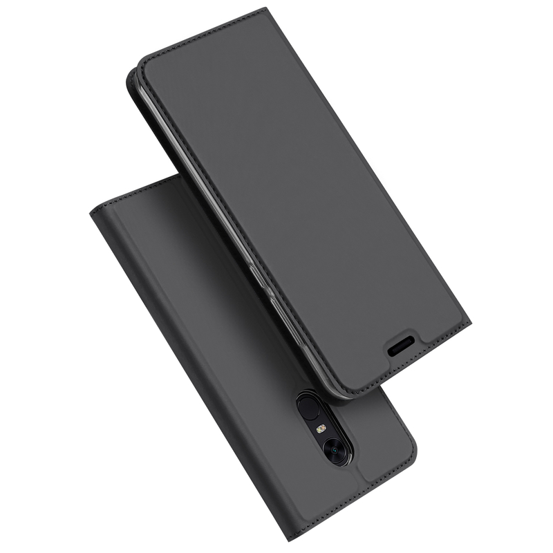 Husa Xiaomi Redmi 5 Plus Dux Ducis Flip Stand Book - Gri