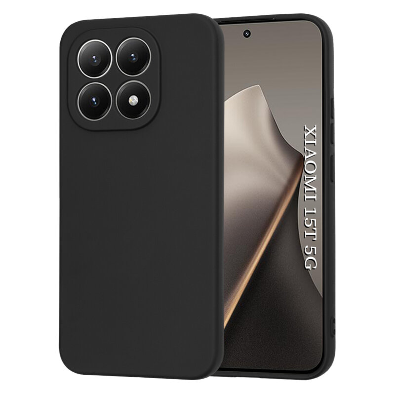 Husa silicon Xiaomi 15T Techsuit SoftFlex, negru
