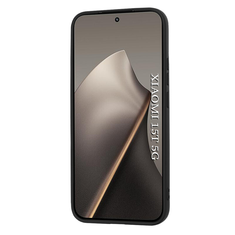 Husa silicon Xiaomi 15T Techsuit SoftFlex, negru
