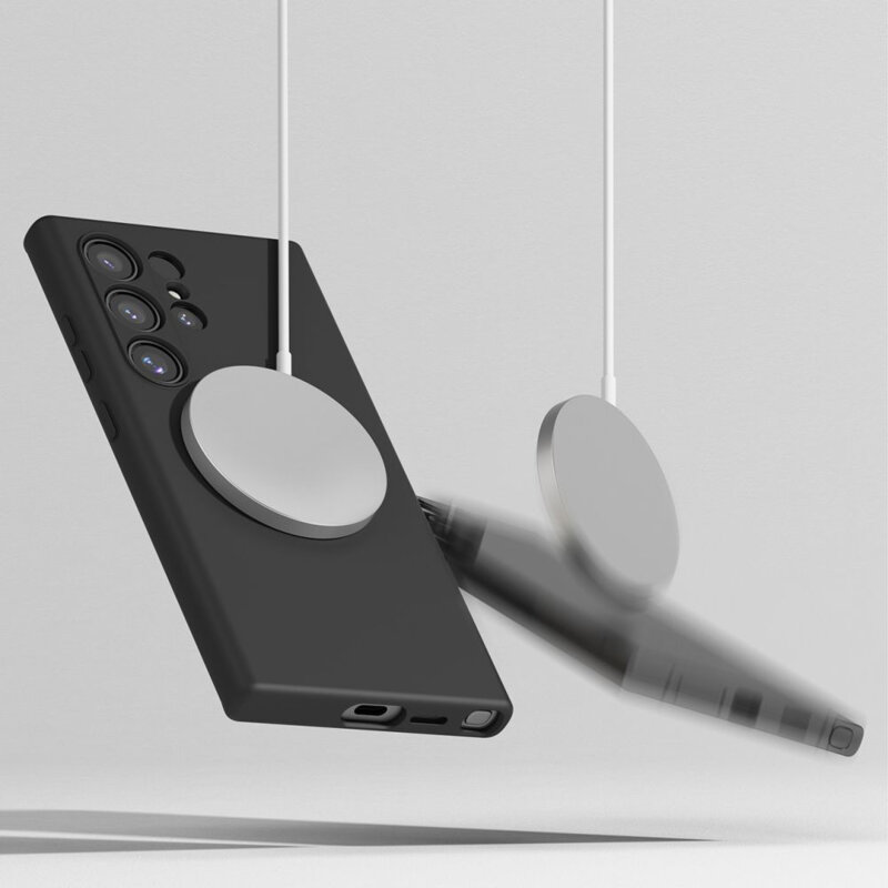 Husa silicon Samsung Galaxy S26 Ultra Techsuit SoftFlex MagSafe, negru