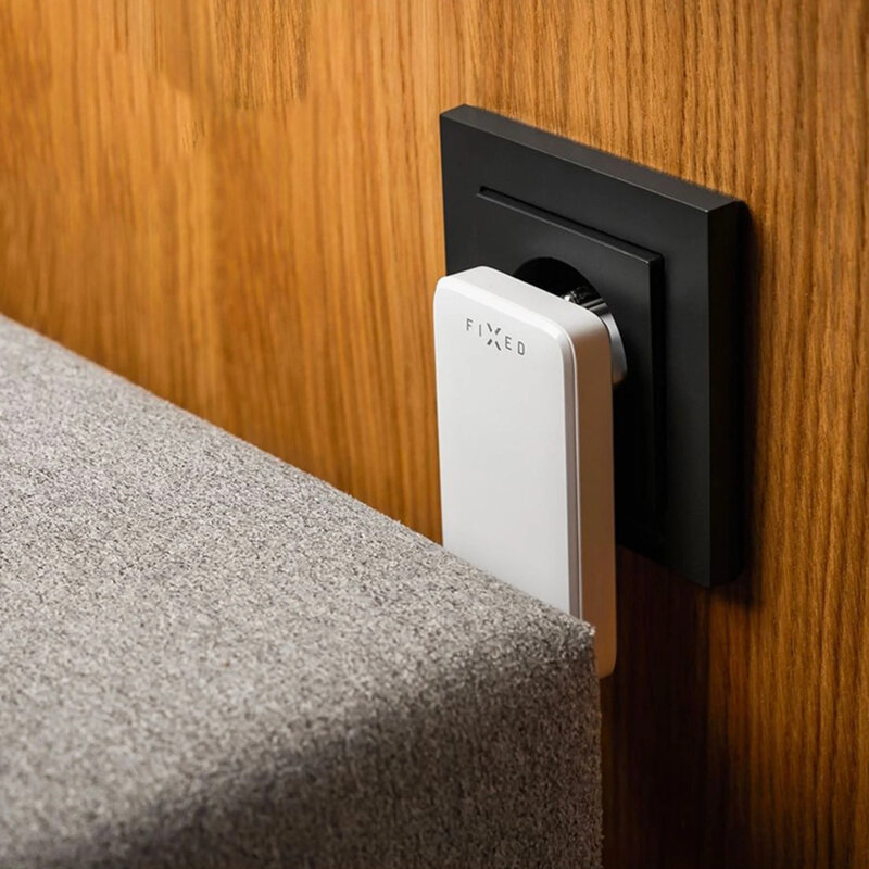 Incarcator GaN PD3.0 2x Type-C Fixed, 45W, FIXCG45S-2C-WH