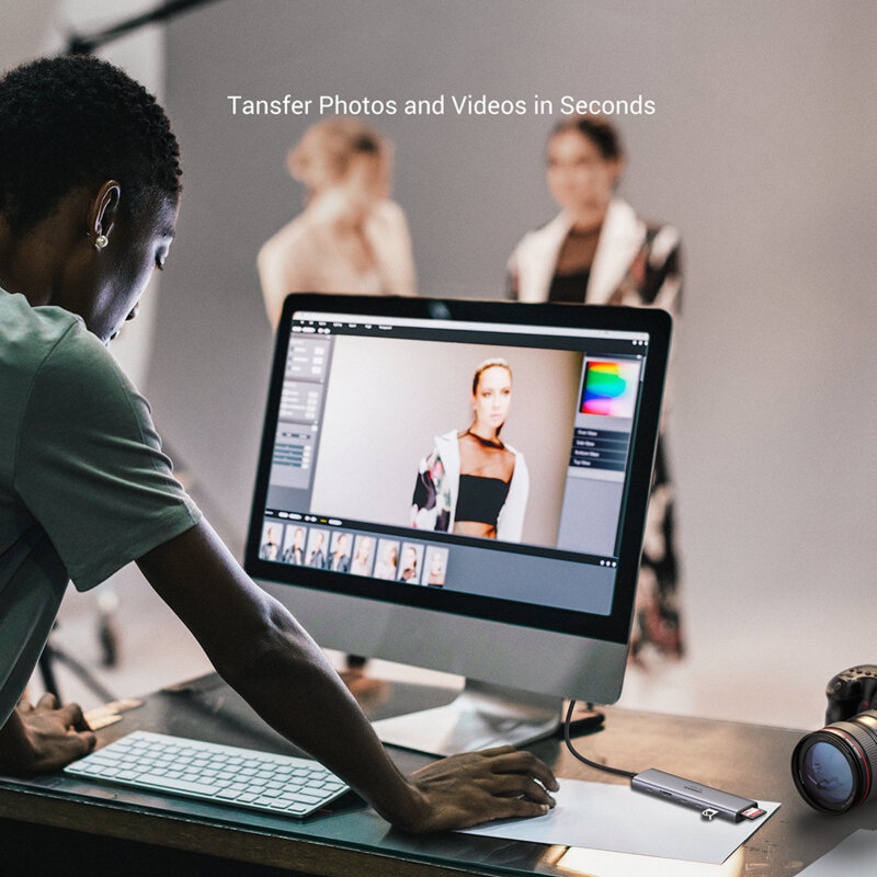 Hub USB-C la 3x USB-C, 1x USB-A, 1x HDMI, SD/TF Card Ugreen, 45521