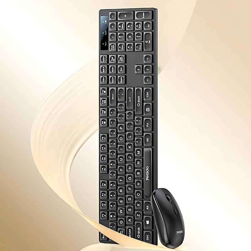 Kit tastatura si mouse wireless 2.4GHz Yesido KB42, negru