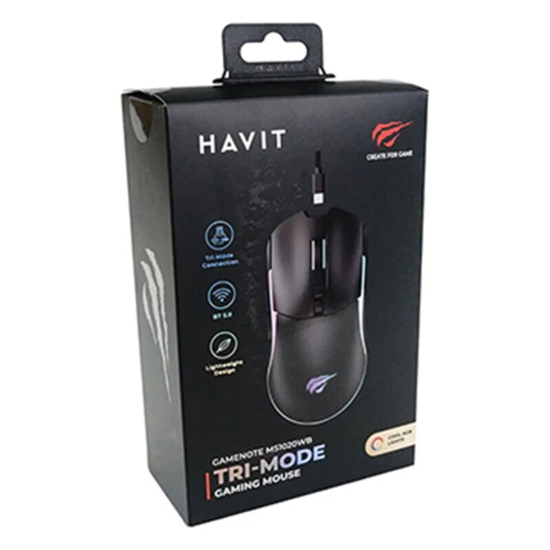 Mouse gaming pentru laptop, RGB, 2400DPI Havit, MS1020WB