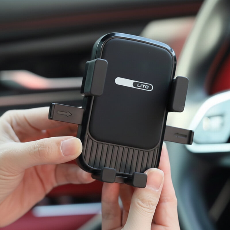 Suport auto pentru telefon Gravity Design Lito, gri, LT-W08