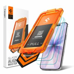 [Pachet 3x] Folie sticla iPhone 17 Spigen Glas.tR Align Master Slim, transparenta