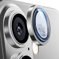 Folie sticla iPhone 16 Plus Lito S+ Camera Protector, argintiu