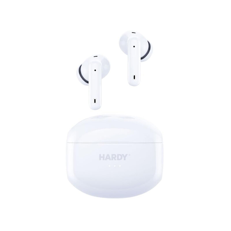 Casti wireless BT5.3 ANC, 3mk HARDY LifePods Pro, alb