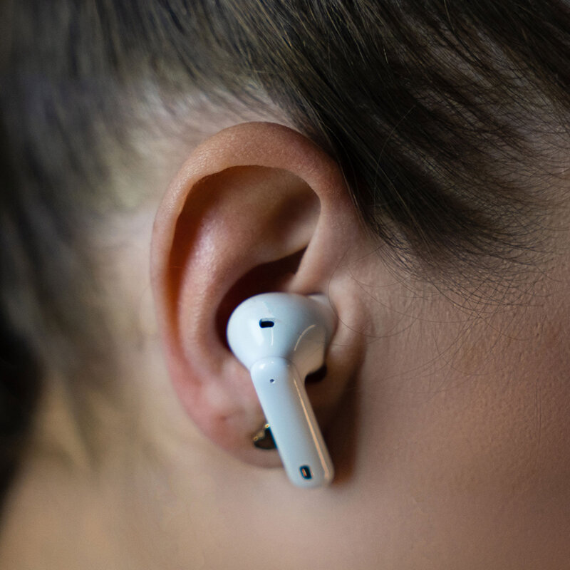 Casti wireless cu control tactil BT5.3 ANC, 3mk LifePods, alb