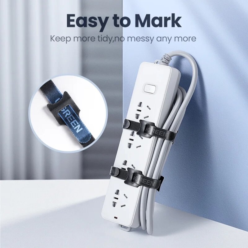 Organizator cabluri Ugreen 20245P20, 20 de bucati, gri