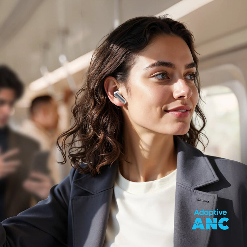 Casti wireless ANC, baterie externa 3000mAh Anker P41i, negru