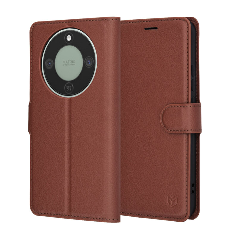 Husa Honor Magic8 Lite Techsuit Leather Folio, maro