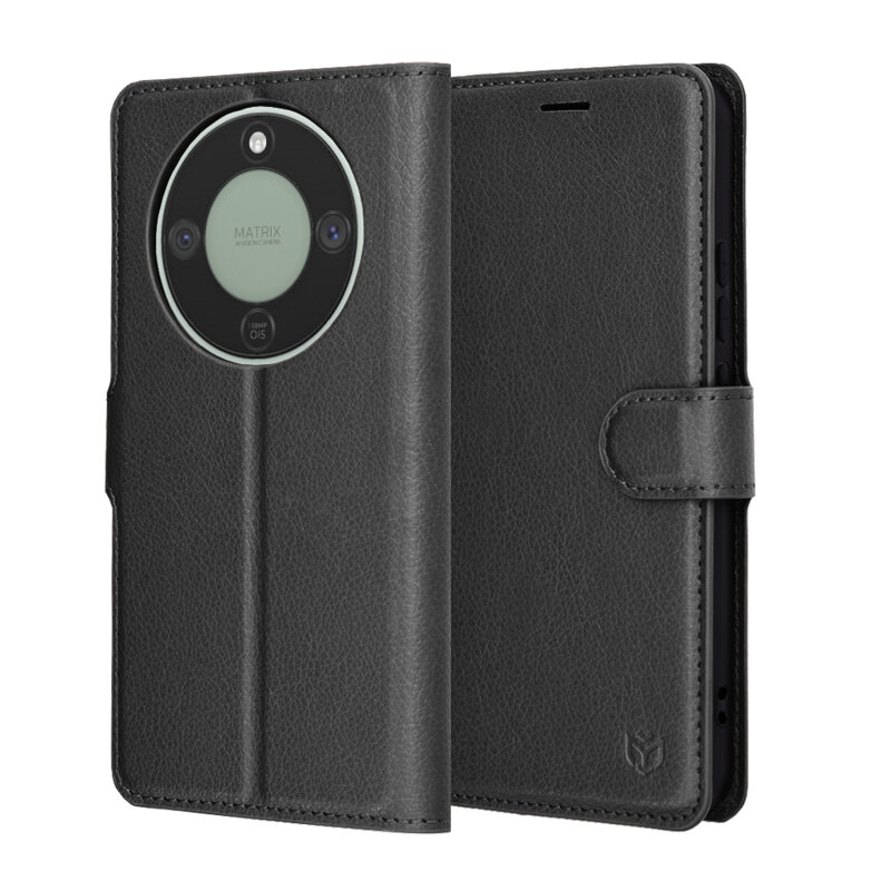 Husa Honor Magic8 Lite Techsuit Leather Folio, negru