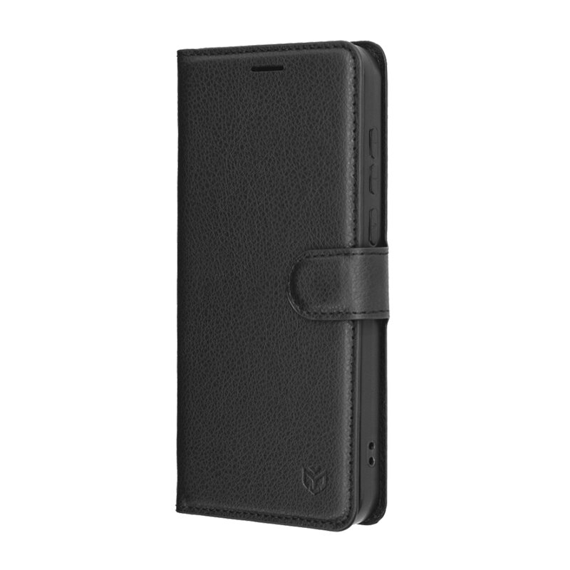 Husa OnePlus 15 Techsuit Leather Folio, negru