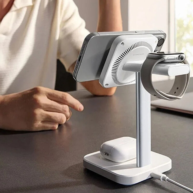 Statie incarcare cu adaptor, incarcator ceas detasabil ESR, negru