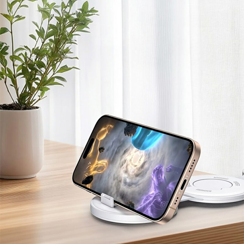 Statie incarcare wireless 5in1 pliabila Yesido DS29, alb