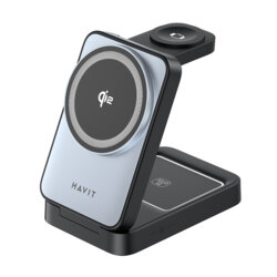 Statie de incarcare wireless Havit W3103, negru / gri