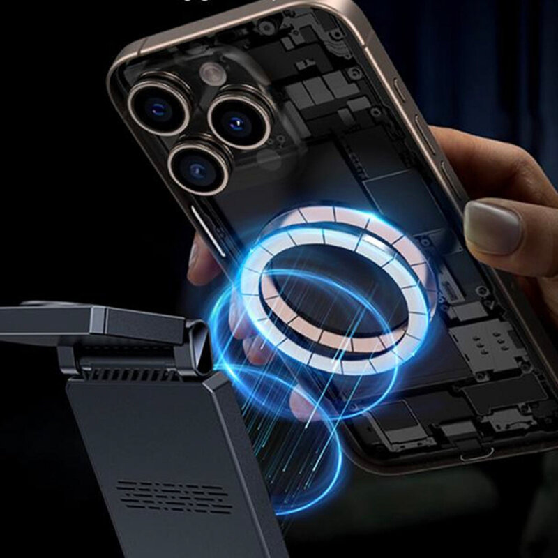 Statie incarcare wireless magnetica 3in1 Yesido DS25, 15W