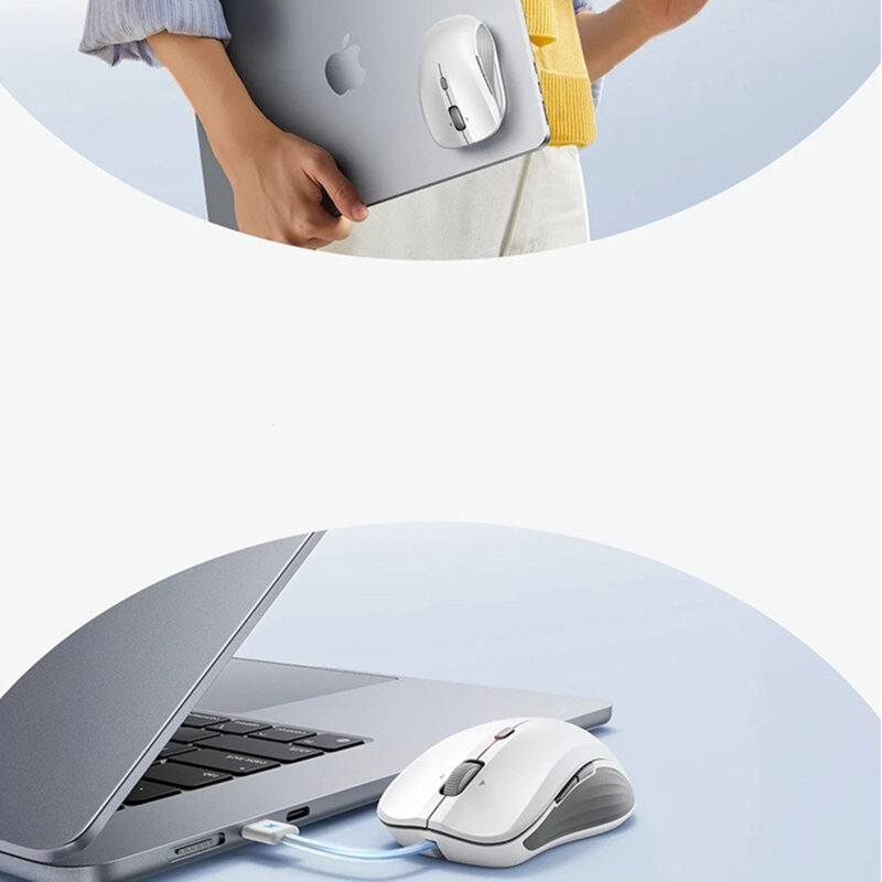 Mouse wireless magnetic pentru laptop ESR, 4800DPI, negru, 6H002