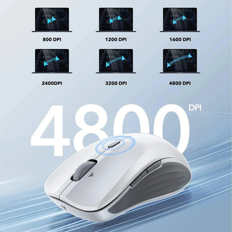 Mouse wireless magnetic pentru laptop ESR, 4800DPI, negru, 6H002