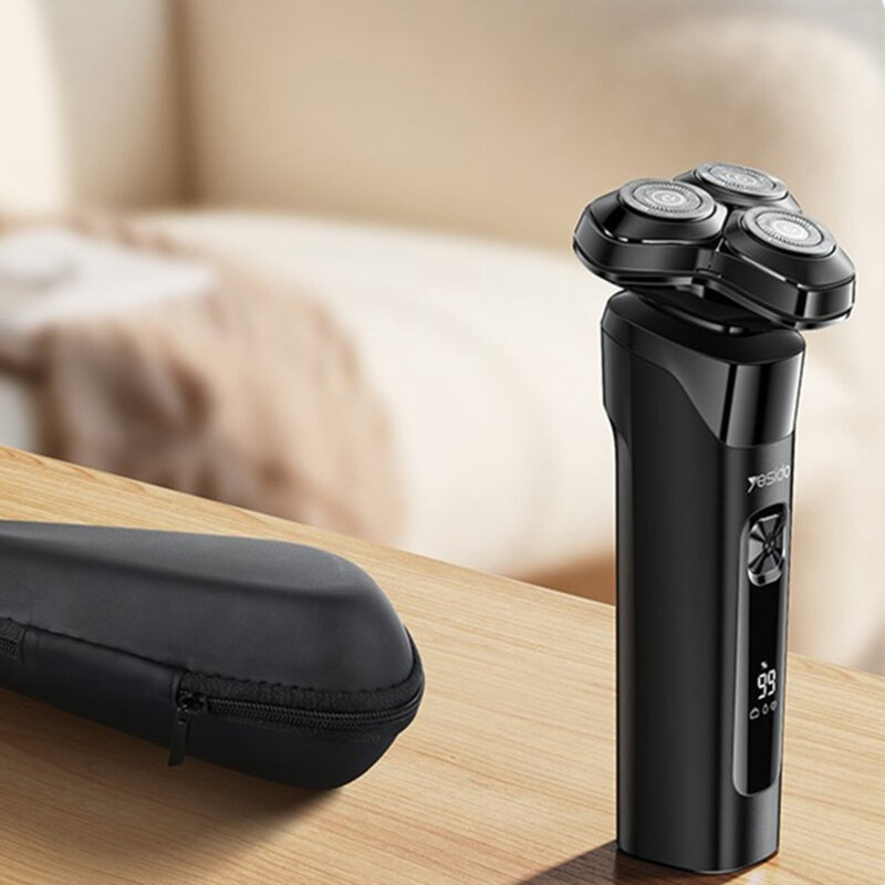 Aparat de ras electric cu 3 capete mobile Yesido MG05, negru