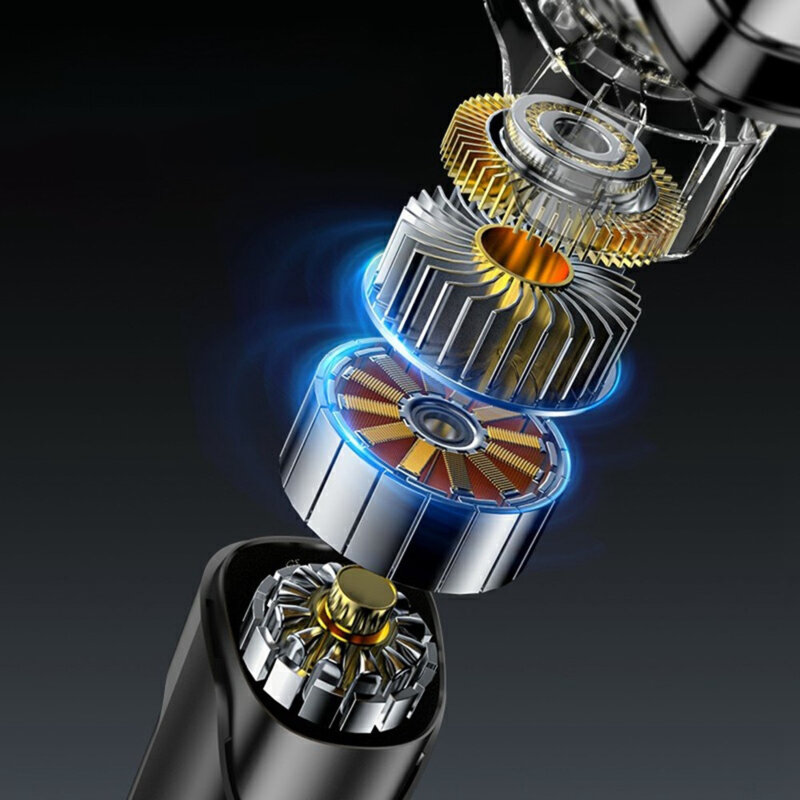 Aparat de ras electric cu 3 capete mobile Yesido MG05, negru