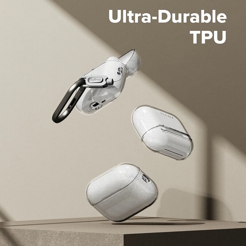 Husa AirPods Pro 3 Ringke Air, transparenta cu sclipici