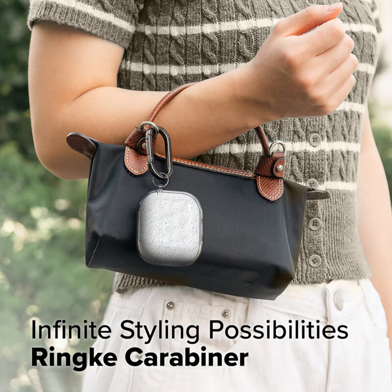 Husa AirPods Pro 3 Ringke Air, transparenta cu sclipici