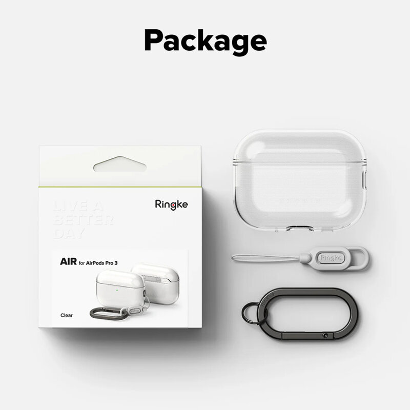 Husa AirPods Pro 3 Ringke Air, transparenta