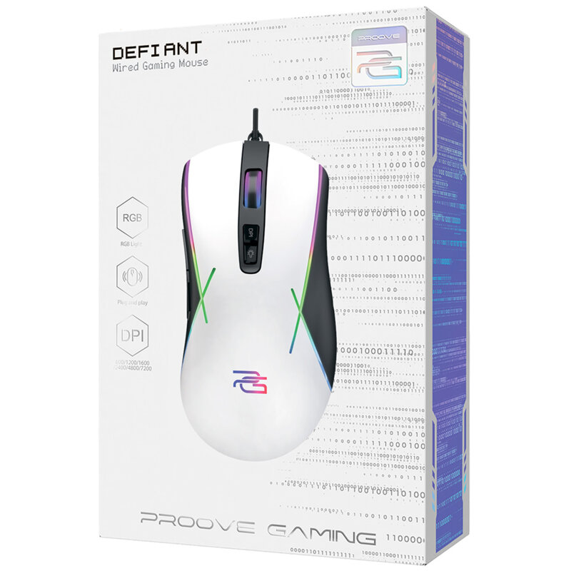Mouse USB gaming Proove Defiant, 7200DPI, 1.5m, CMDE00000101