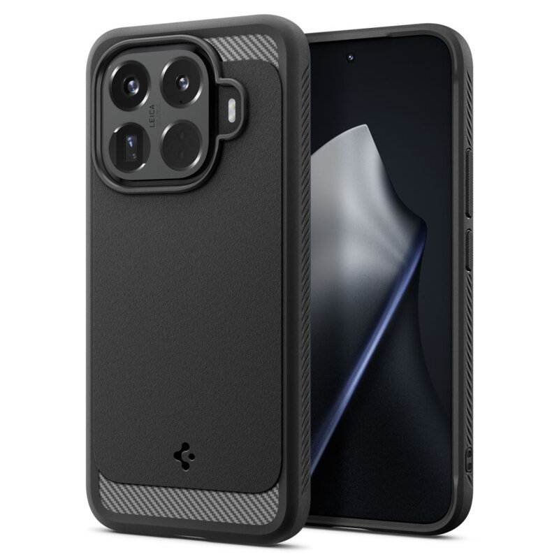 Husa Xiaomi 15T Pro Spigen Rugged Armor, negru