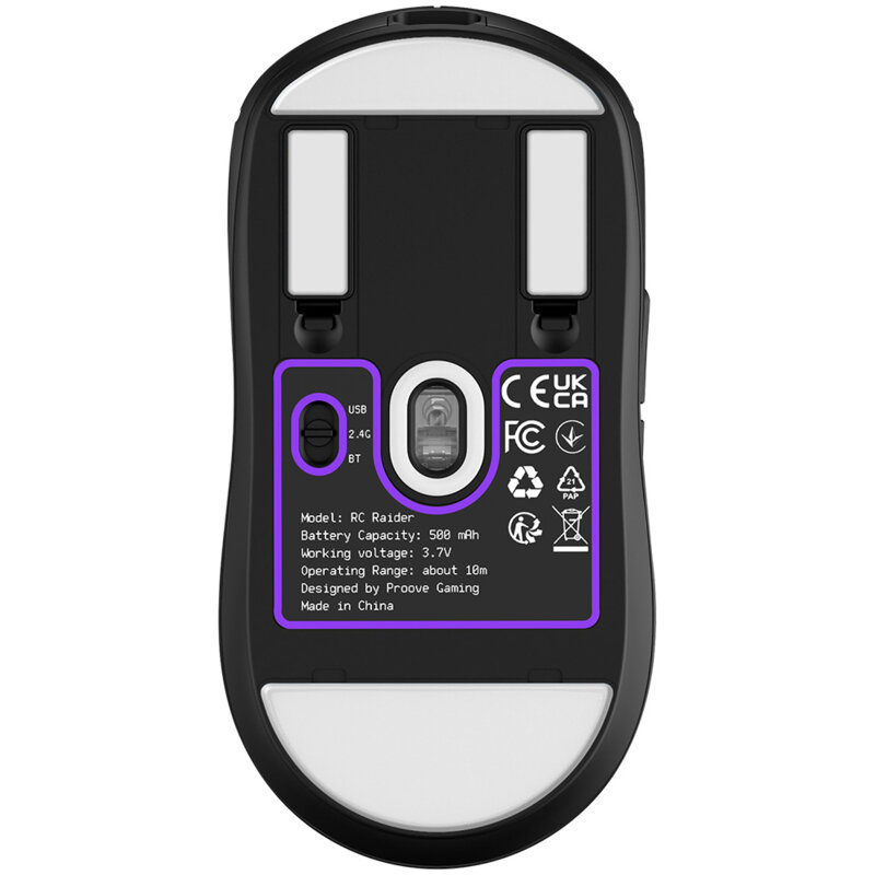 Mouse gaming Proove RC Raider 8K, 500mAh, negru, WMRR00122001
