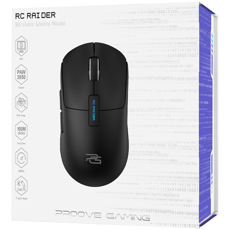 Mouse gaming Proove RC Raider 8K, 500mAh, negru, WMRR00122001