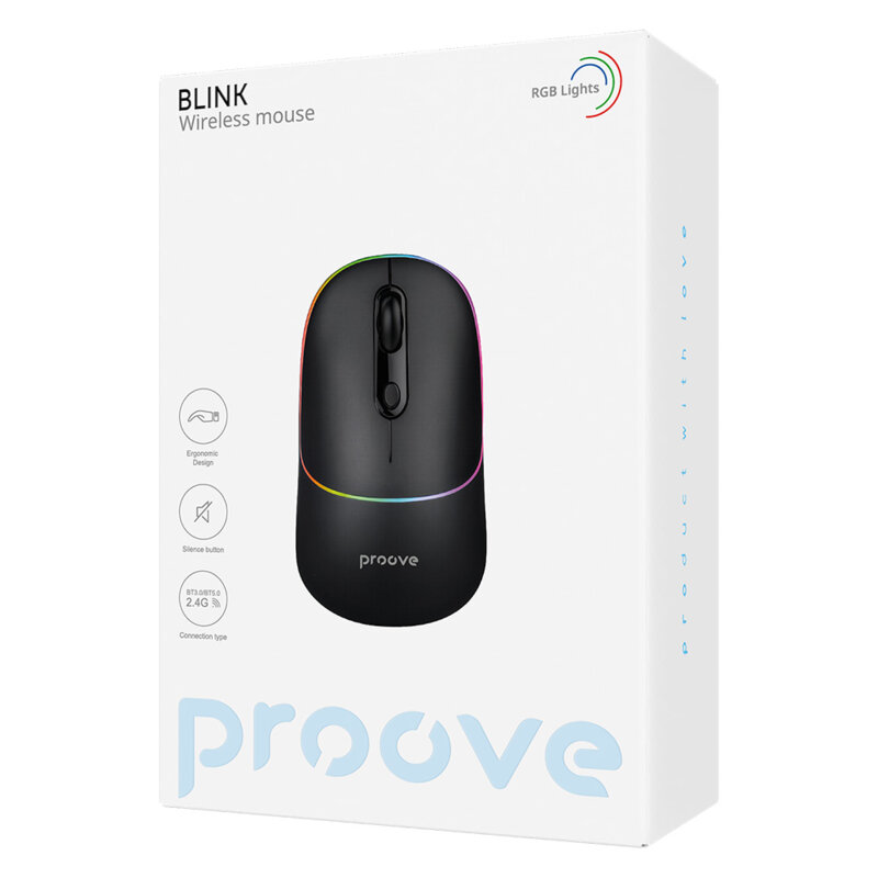 Mouse wireless ergonomic Proove Blink, 650mAh, WMBL00002001