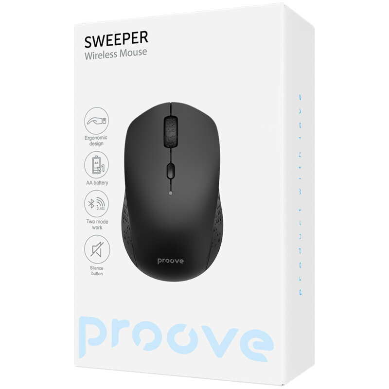 Mouse wireless standard Proove Sweeper, 1x AA, WMSW00011001