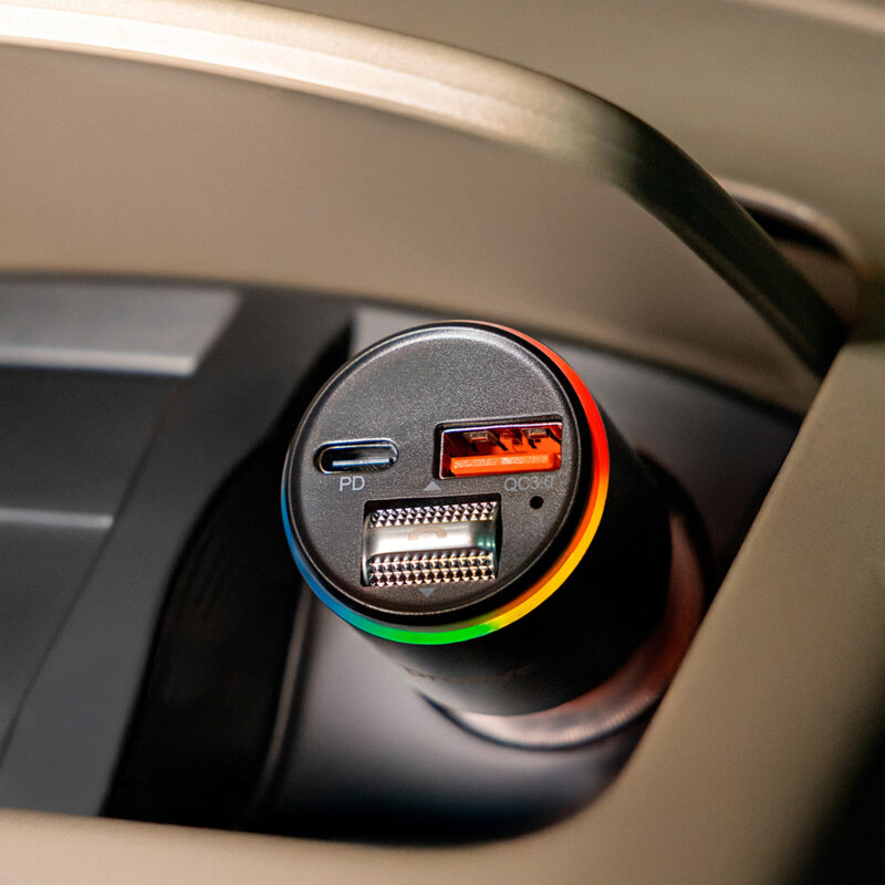 Incarcator auto 30W, modulator FM Proove, USB+USB-C, FMPD30110006