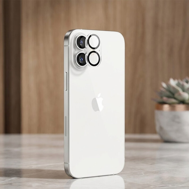 Folie iPhone 16 Pro ANANK Camera Guard, negru/transparenta