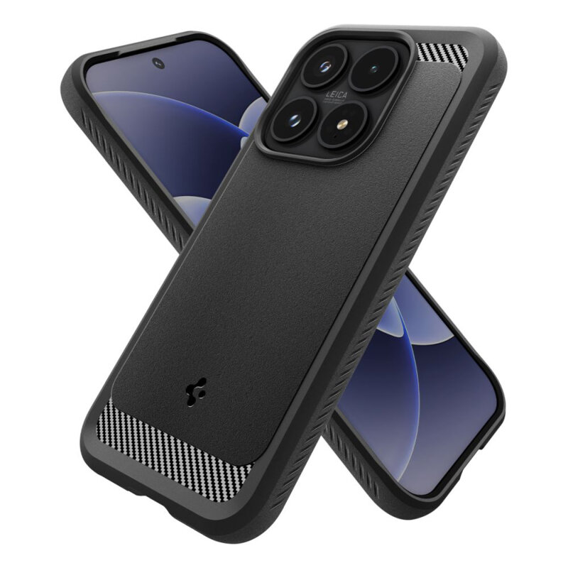 Husa Xiaomi 17 Spigen Rugged Armor, negru mat
